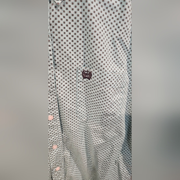 Cinch Boys Button Down Long Sleeve Collared Dress Shirt Size 14 - Picture 3 of 4